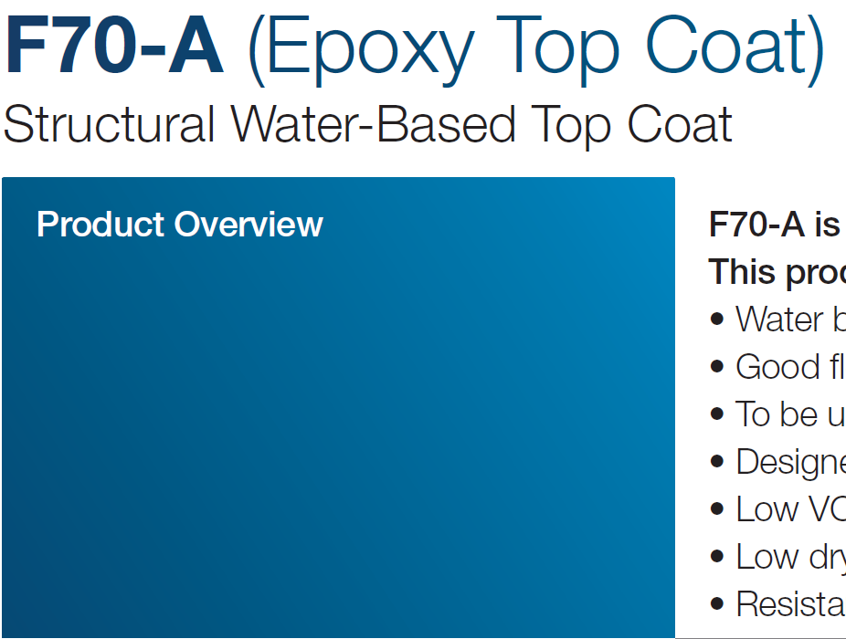 F70-A (Epoxy Top Coat)
