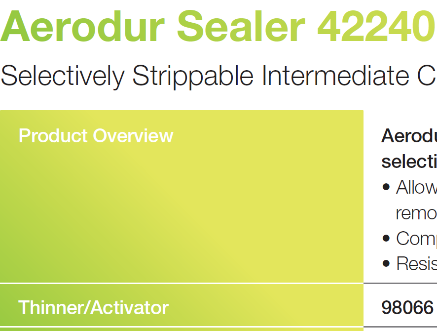 Aerodur Sealer 42240 (Specialty Coating)