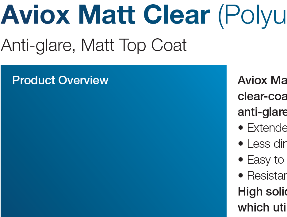 Aviox Matt Clear (Polyurethane Top Coat)