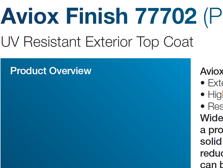 Aviox Finish 77702 (Polyurethane Top Coat)