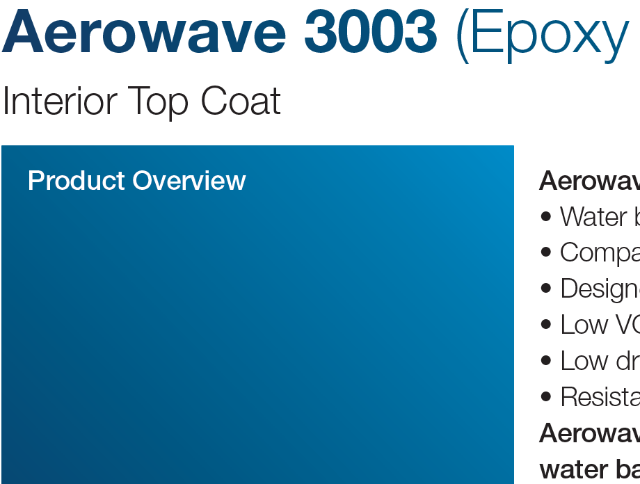Aerowave 3003 (Epoxy Top Coat)