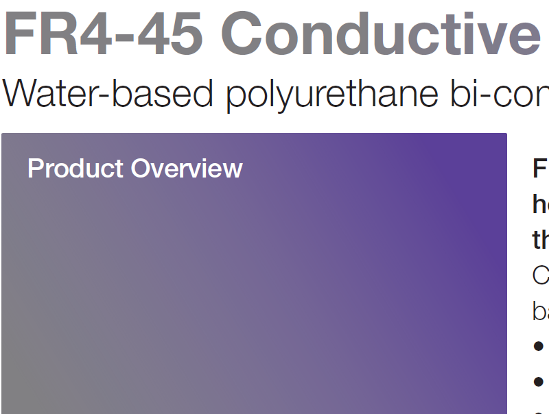 FR4-45 Conductive (Polyurethane Top Coat)
