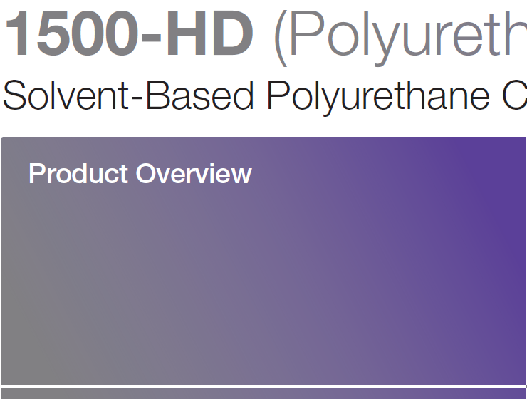 1500-HD (Polyurethane Top Coat)