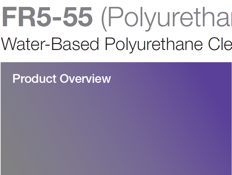 FR5-55 (Polyurethane Clear Coat)