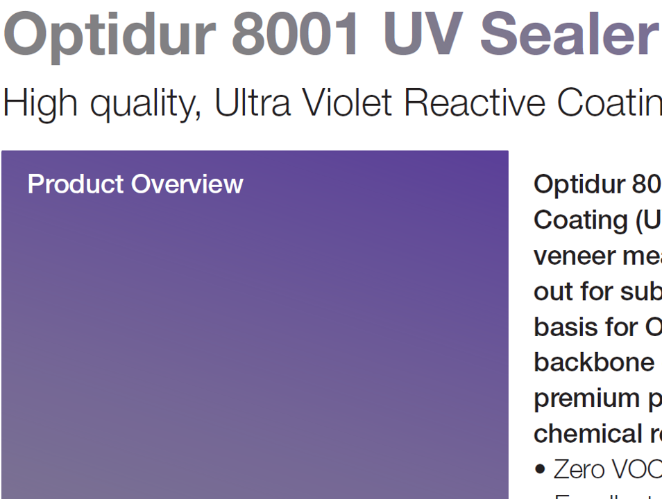 Optidur 8001 UV Sealer (Cabin Coating)