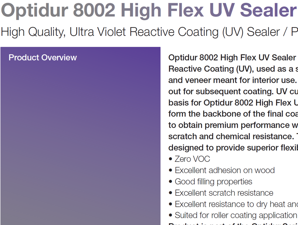 Optidur 8002 High Flex UV Sealer (Cabin Coating)