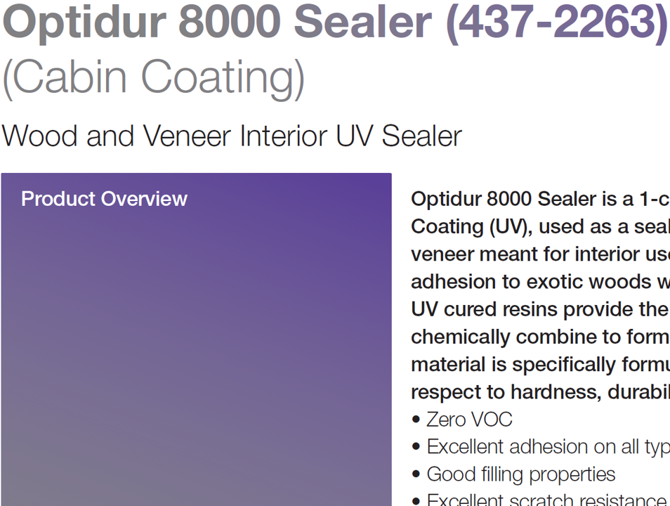Optidur 8000 Sealer (437-2263)