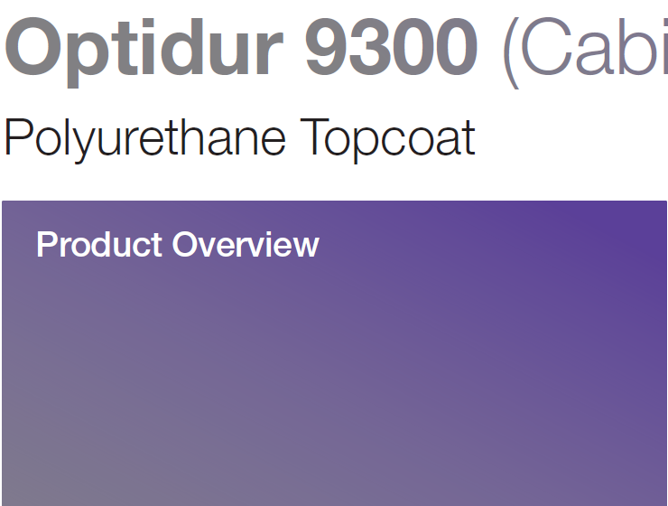 Optidur 9300 (Cabin Coating)