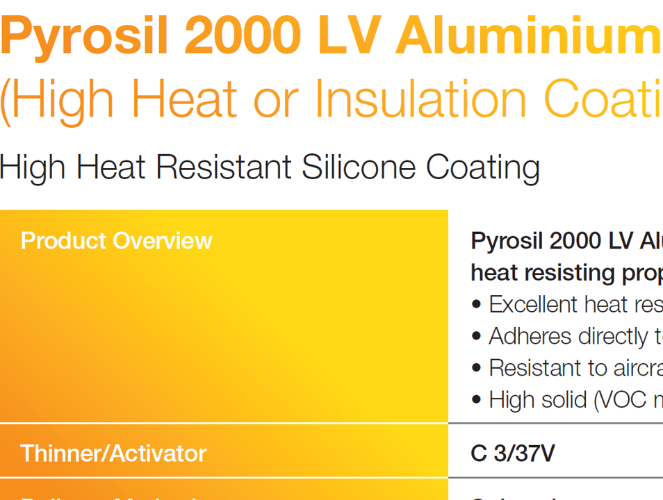 Pyrosil 2000 LV Aluminium