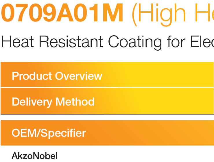 0709A01M (High Heat or Insulation Coating)